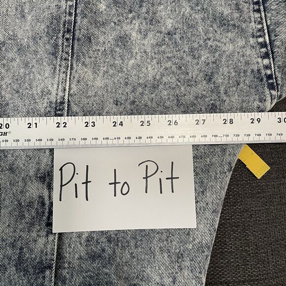 Vintage Opal Jean‎ Jacket Denim Wolf Moon Cactus Fringe Western NWT 80s 90s RARE - Picture 13 of 14